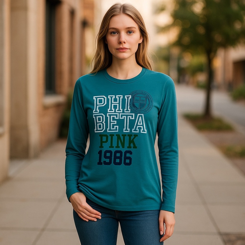 3/$25 Victoria Secret’s Pink Phi Beta 1986 Graphic Sleep Shirt Size M